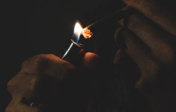 man smoking