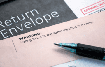 voting fraud return envelope