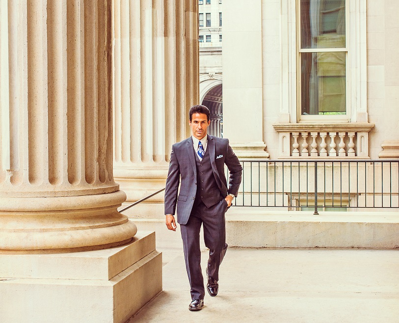 Man Walking From Court After Federal Hearing