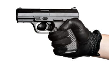 Close Up Handgun Firearms Crime Defense