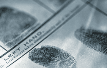 fingerprints on paper in police report record