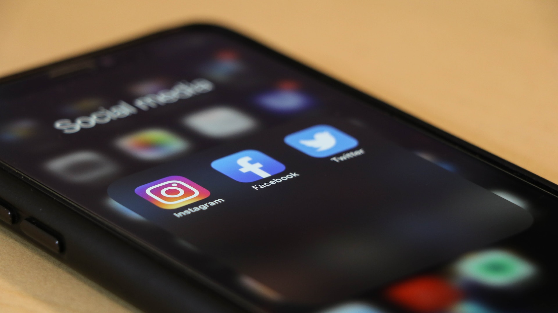 Social media apps on black phone Stechschulte Nell Law