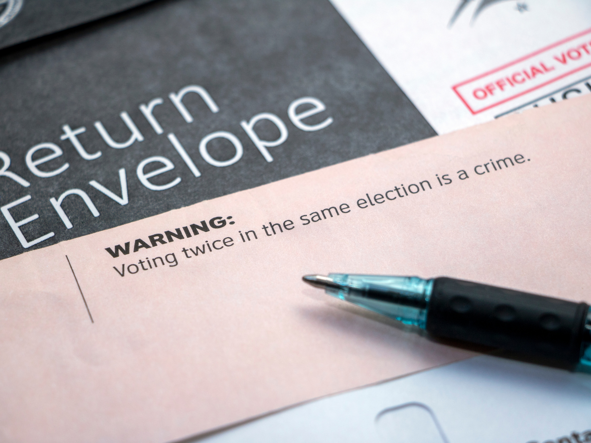 voting fraud return envelope