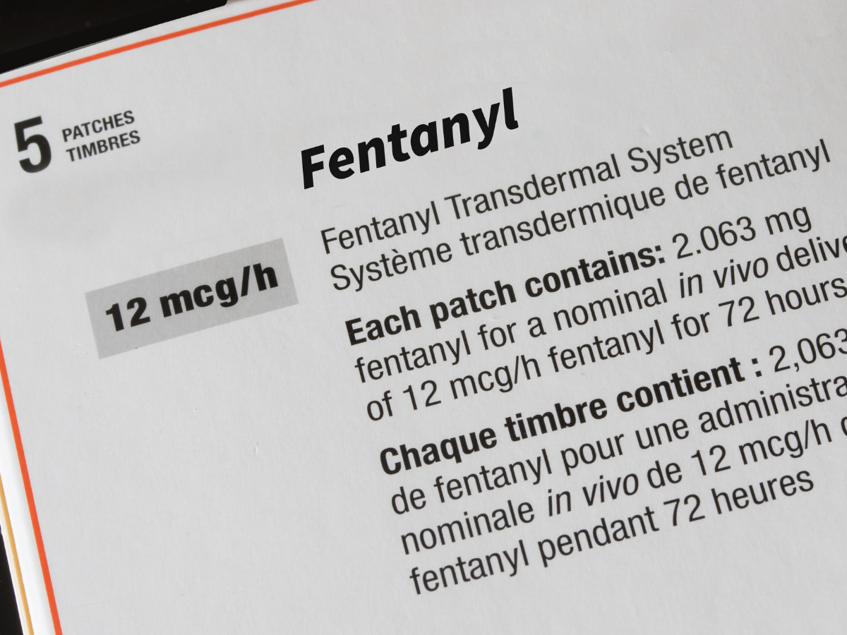 fentanyl drug patches and dosage on package
