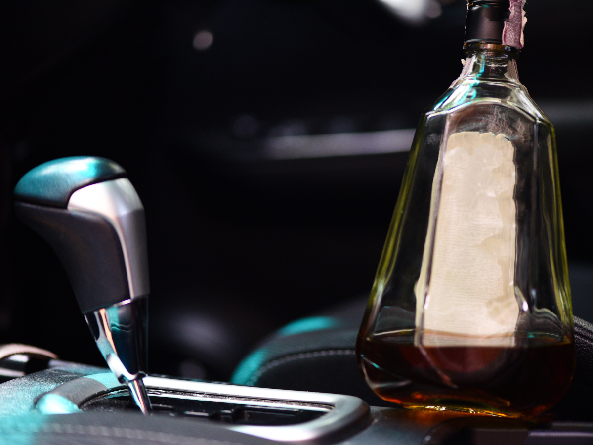 open alcohol container in vehicle