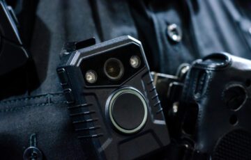 police body cam on police uniform