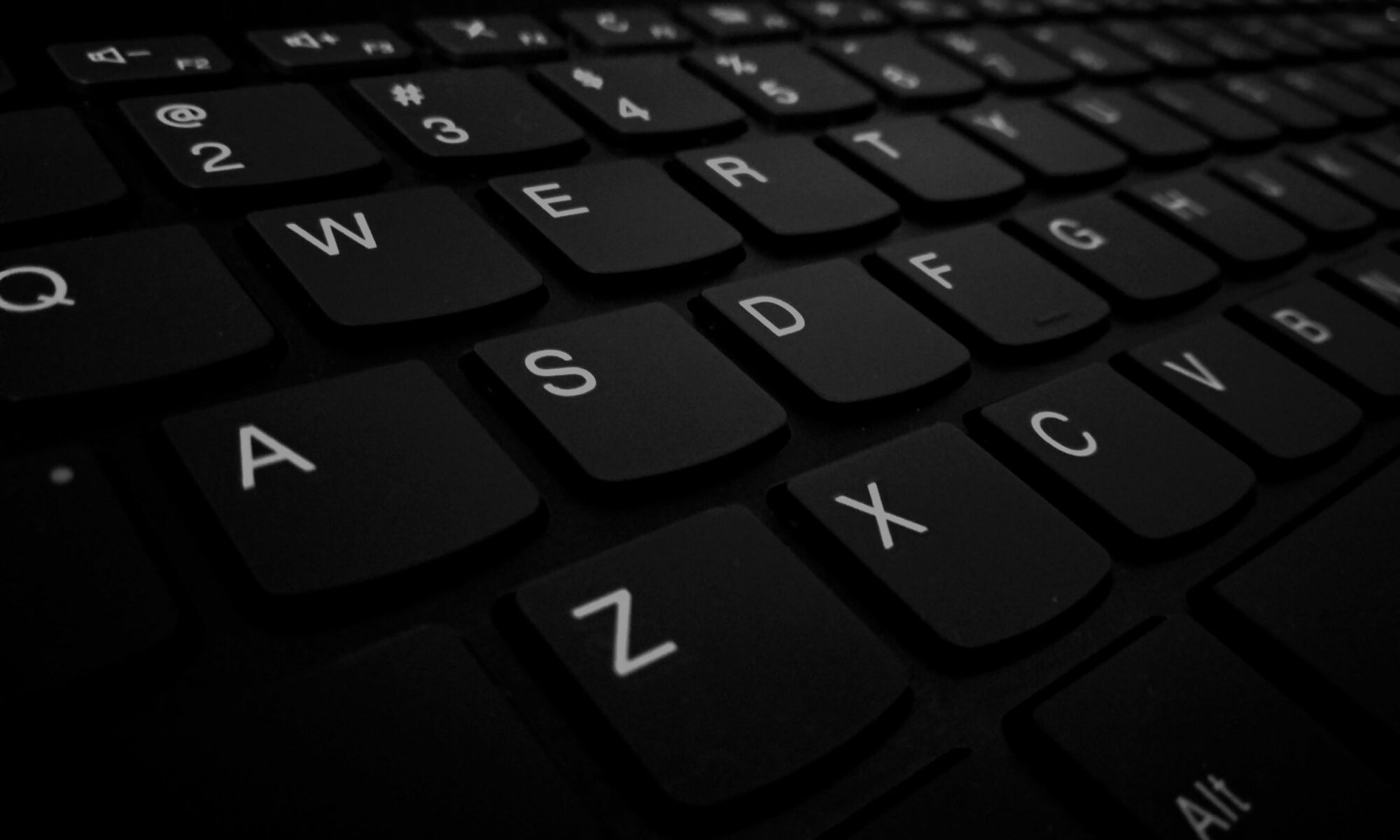 closeup of a computer keyboard