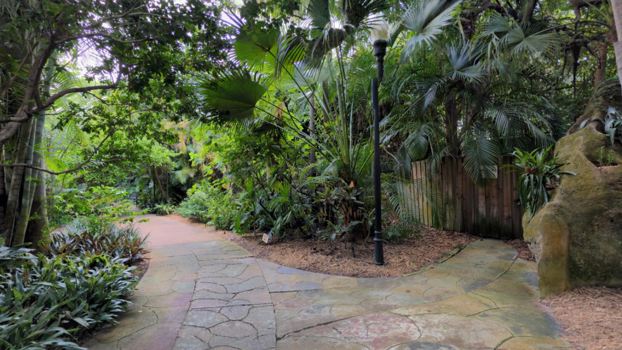 Pathway at Sunken Gardens St. Petersburg FL 