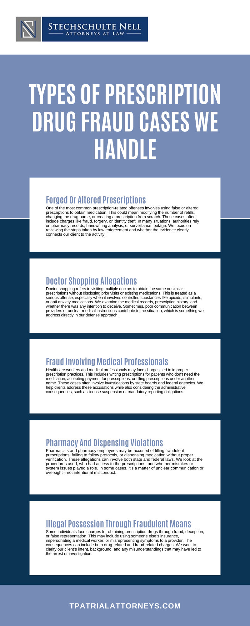 prescription drug fraud lawyer Tampa, FL Infographic