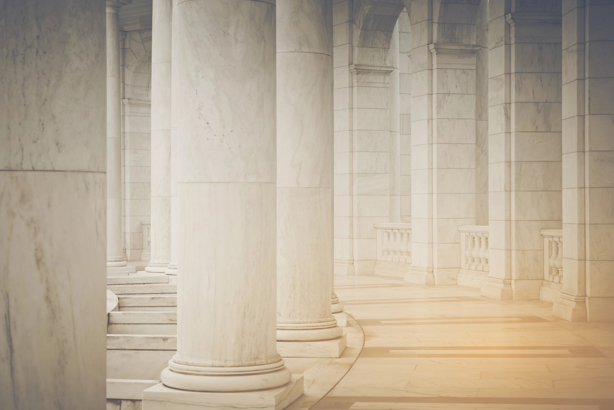 Columns at hall of justice near a Clearwater FL Law Firm