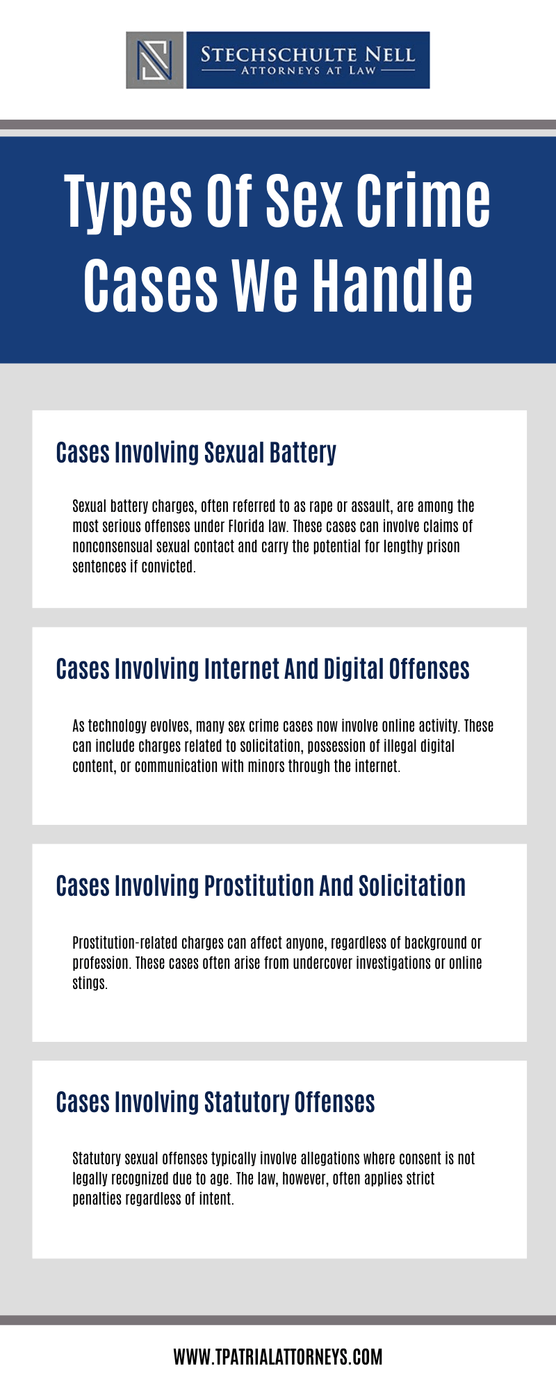 Types Of Sex Crime Cases We Handle Infographic