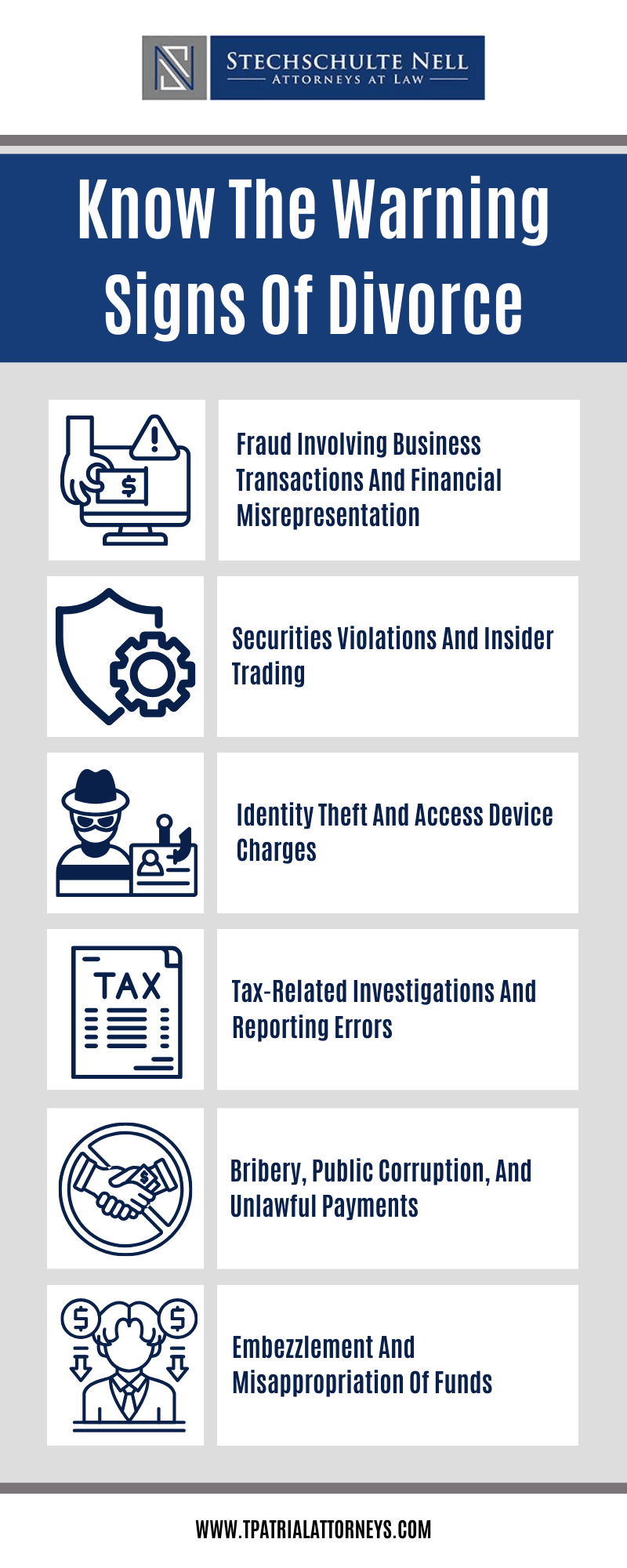 Know The Warning Signs Of Divorce Infographic